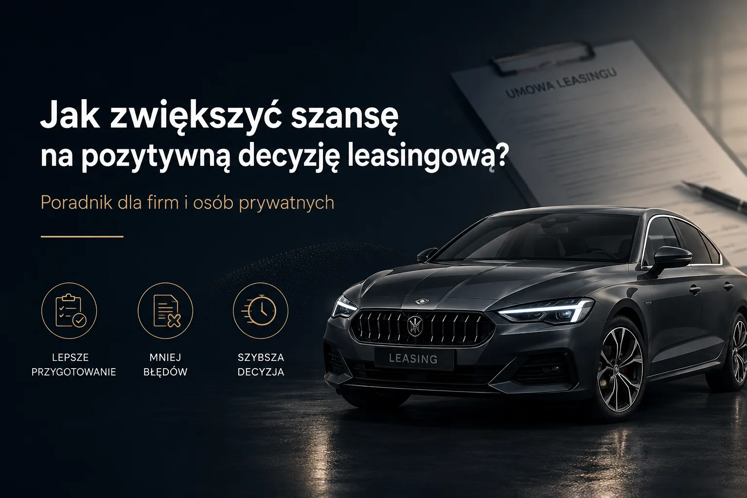 Jak zwiększyć szansę na pozytywną decyzję leasingową? Poradnik dla firm i osób prywatnych